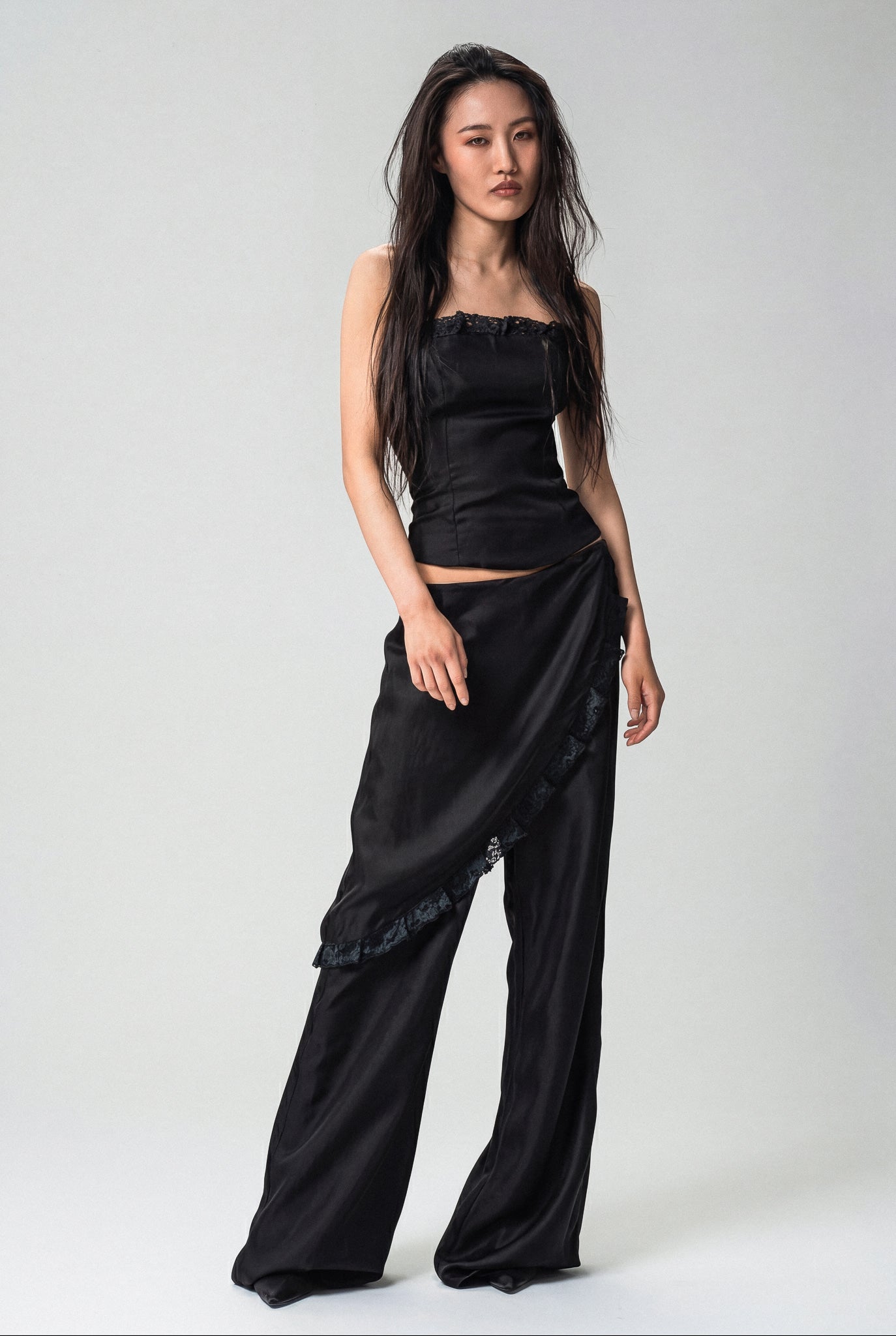Diagonal Wrap Pants