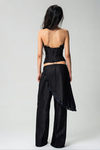 Diagonal Wrap Pants