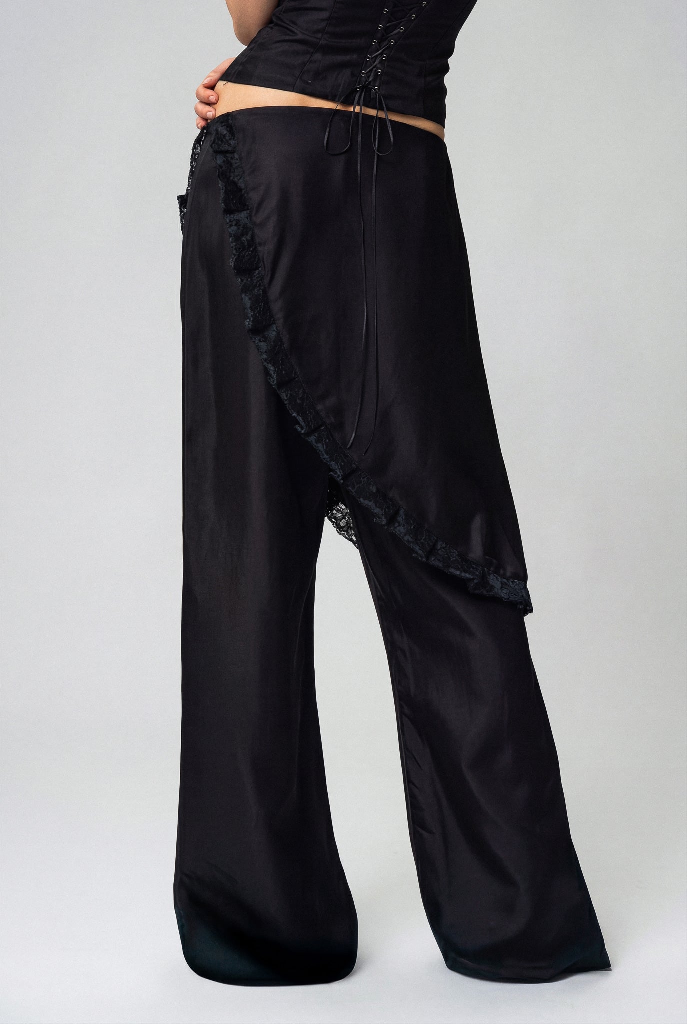 Diagonal Wrap Pants