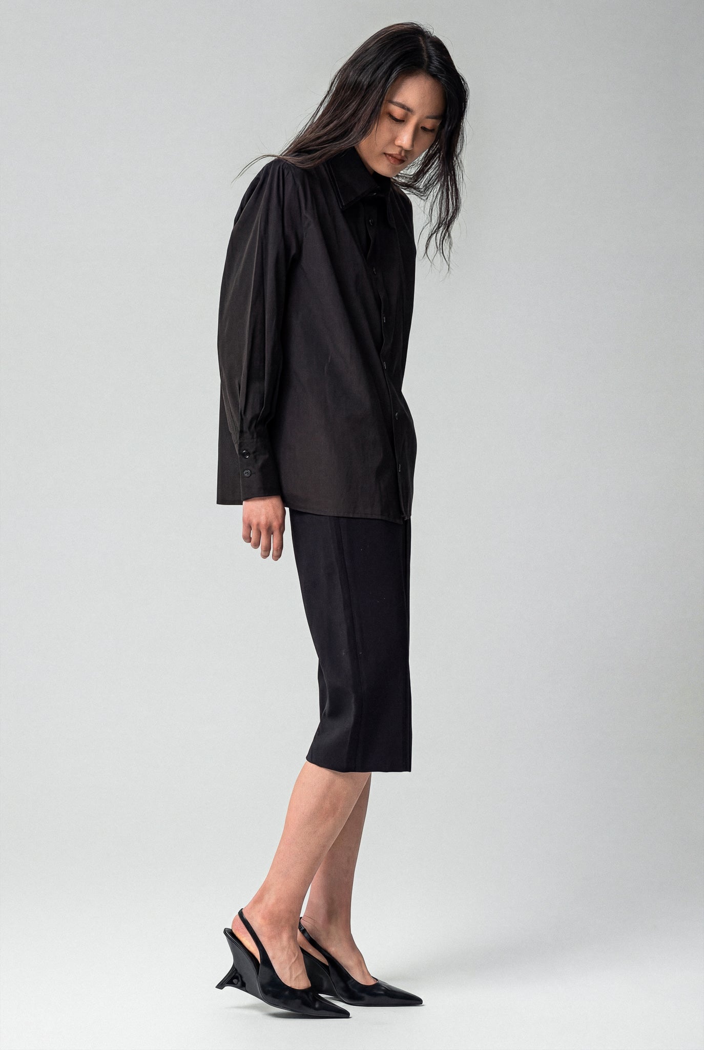 Oversized Double Collar Shirt
